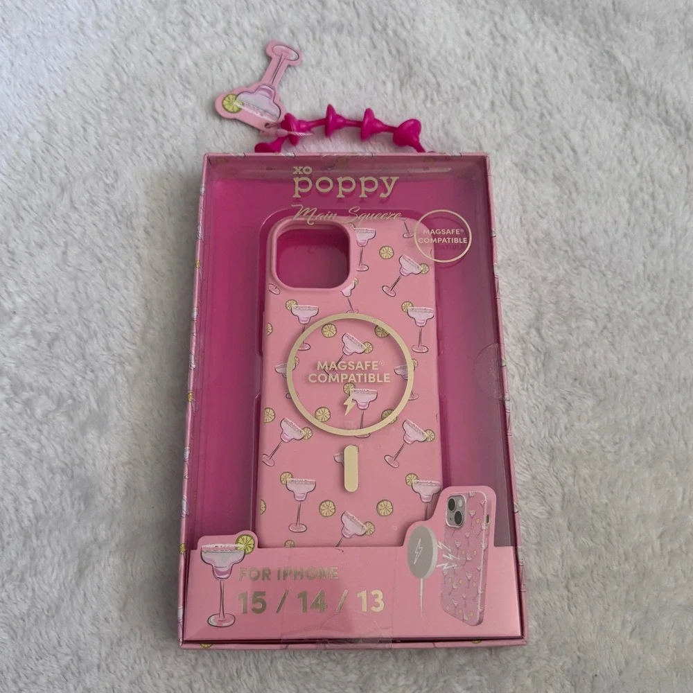 XO Poppy Main Squeeze‎ Pink Margarita MagSafe Case for iPhone 15 14 13